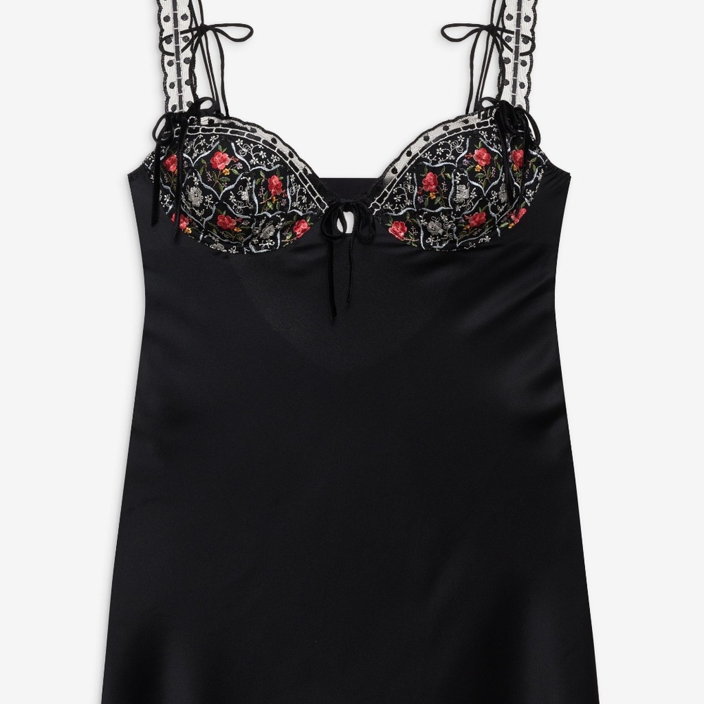 For Love & Lemons Loretta Slip Dress Size S/ Black